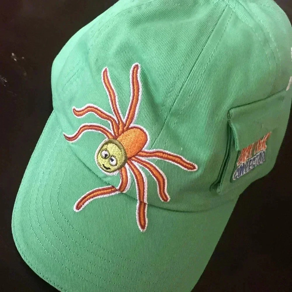 Critter Bug Themed Toddlers Unisex Green Adjustable Baseball Cap Sun Hat 2T-6T - Picture 5 of 7